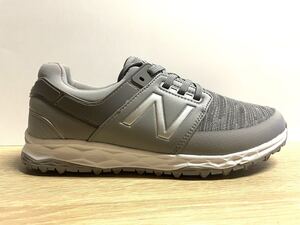 未使用 23cm D ニューバランス ゴルフシューズ WG4100GR グレー cm new balance