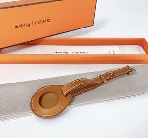 超美品 HERMES エルメス　ラゲッジタグ　　エアタグ　レザー