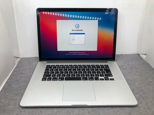 【Apple】MacBook Pro Retina 15inch Late 2013 A1398 Corei7-4960HQ 16GB SSD512GB NVIDIA GeForce GT750M 2GB OS11.6 中古Mac