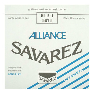 サバレス 弦 バラ弦 1弦 SAVAREZ 541J ALLIANCE High tension クラシックギター弦 1弦 バラ弦×5本 アリアンス ハイテンション