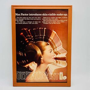 ビンテージ 広告　ポスター　『 マックスファクター (Max Factor) 』 1960