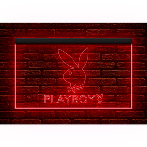 U086 // LED ネオンライトサイン Playboy プレイボーイ■サイズ(約)：W300mm x H200mm