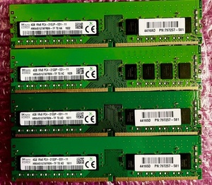 W259☆ SKhynix DDR4 PC4-2133P-ED1-11 4GB ×4 計16GB デスクトップ用メモリ Memory メモリー 動作確認済み