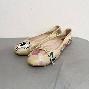 RAS/flat shoes/yellow beige/ladies/ラス/フラットシューズ/イエローベージュ/レディース