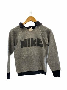 NIKE◆70s MADE IN USA オレンジタグ ゴツナイキ ツートーン パーカー/XS/GRY