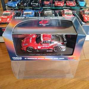 エブロ EBBRO 1/43 687 XANAVI NISMO Z SUPER GT 2005 SILVER/RED ザナビィ ニスモ 保護用クリアケース付き