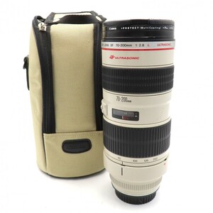 1円〜 Canon キヤノン ZOOM LENS EF 70-200mm 1:2.8 L ULTRASONIC 望遠ズームレンズ ケース付 動作未確認 現状品 y186-3408394【Y商品】