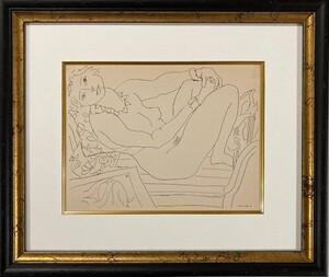 【特価】　 ≪　　アンリ・マティス　　≫ 　 　リトグラフ【石版画】　　　DESSINS DE HENRI MATISSE-XII 　 1936年 　　HENRI MATISSE