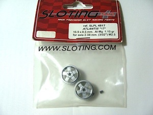 SLOTING＋ 1/32 スロットカーパーツ SLPL4817 ATLANTIS アルミニウムホイール