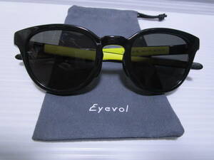 超特価!偏光レンズ!美品即決!日本製!Eyevol アイヴォル LEIFER III XL レイファー3 XL BK-LY-PL 49□23-142 メンズ サングラス