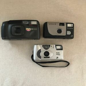 ジャンク　フィルムコンパクトカメラ　3点セット　RICOH kodak FUJIFILM 