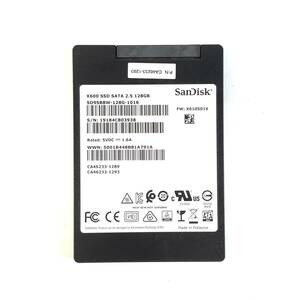 K61017180 SanDisk SATA 128GB 2.5インチ SSD 1点 使用時間：244 【中古動作品】