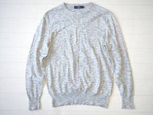 ☆送料無料☆ J.CREW ジェイクルー USA直輸入 古着 ニット セーター 薄手 メンズ M ライトグレー トップス 中古 即決