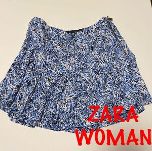 ZARA WOMAN ザラウーマン　ショートフレアパンツ