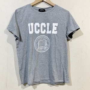 A.P.C. アーペーセー UCCLE ロゴ クルーネック Tシャツ ブラック グレー S