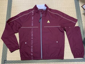 難あり】ルコック /lecoqsportif ゴルフ 長袖 半袖 ジップブルゾン 2way ウインドブレーカー M