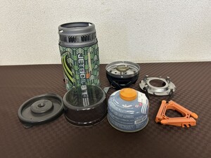 比較的美品　mont-bell　モンベル　JET BOIL　ジェットボイル　PBL075FL　アウトドア　キャンプ用品　現状品