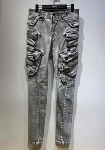 JULIUS 24ss TROUSERS 10.5oz STRETCH DENIM PLASTER SIZE-2 859PAM3-PL ユリウス トラウザーズ ストレッチデニムプラスター パンツ