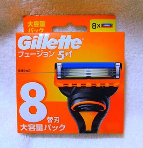 ※◆【未開封】ジレット フュージョン Gillette FUSION 5+1 替刃8コ入 ◆ 送料180円～