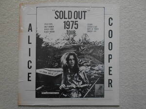 LP ブート ALICE COOPER/SOLD OUT 1975 TOUR (L.A. FORUM JUNE 16)☆Wizardo 