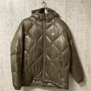 B-19◇HELLY HANSEN | ヘリーハンセン　ダウン　ジャケット　アウトドア　オリーブベージュ　サイズM