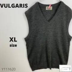 美品 VULGARIS ブルガリス ニットベスト ジレ XL