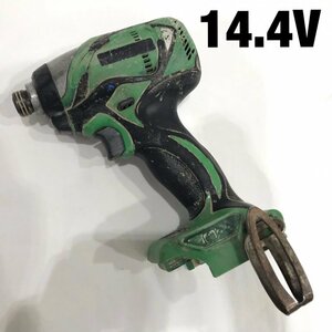 本体のみ 中古 ＨＩＴＡＣＨＩ 日立工機 ＷＨ １４ＤＢＡＬ 充電式 コードレス インパクトドライバー １４．４Ｖ ＤＩＹ 電動工/248