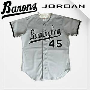 バロンズ ジョーダン ベースボールシャツ ユニフォーム Birmingham Barons バーミンガム バロンズ 美品 希少 レア wilson ウィルソン