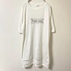 ロングTシャツ ワンポイント 刺繍✨ トップス レディース