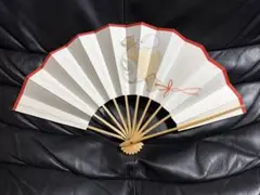 扇子　29cm 紅天　小槌に福鼠　飾り扇　飾舞扇　舞扇子　舞踊　着物　和装　小物