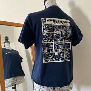 半袖 Tシャツ 海 ネイビー サーフィン レディース wilbur kookmeyer ウィルバークックマイヤー サーフアートコミック インポート 西海岸