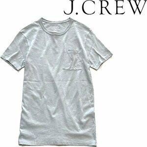 1点物◆ジェイクルーJ.CREWポケットTシャツ古着XSメンズSMレディースOKアメカジ90sストリートスポーツ中古ブランド下着グレー無地T灰373070