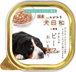 わんわん 犬日和 やわらかビーフ おいも入り (アラウンド10歳)100g 犬用フード