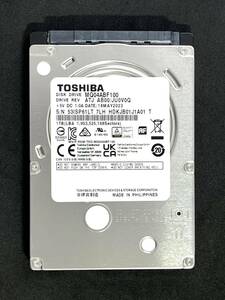 【送料無料】 ★ 1TB ★　TOSHIBA　/　MQ04ABF100　【使用時間：1869ｈ】　2023年製　良品　2.5インチ 内蔵HDD　7mm厚/SATA　東芝　