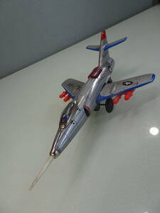 増田屋　USA F-14　SILVERSTAR　シルバースター　ジェット機　ブリキ製　フリクション式　昭和レトロ　アンティーク　当時物　骨董　中古