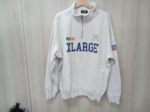 X-LARGE HOCKEY HALF ZIP SWEAT SHIRTS エクストララージ　サイズXL　グレー 店舗受取可