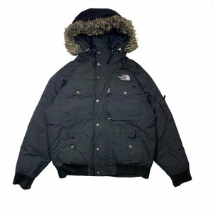 ザ ノースフェイス ジャケット ブラック THE NORTH FACE 古着 メンズ M フードファー アウトドア 中綿 クリーニング済み