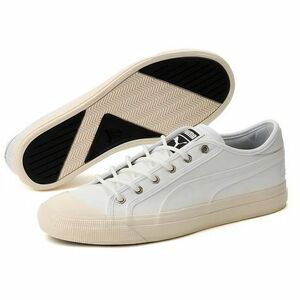 ☆プーマ PUMA 新品 メンズ シンプル カジュアル カプリ リュクス キャンバス スニーカー シューズ 靴 白 26CM [380264021N-260]十☆QWER