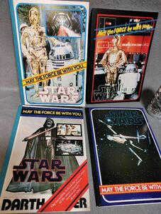 昭和レトロ 1970年代当時物 東京クイーン スター・ウォーズ ぬりえノート STAR WARS ４種セット 新品デッドストック C3PO R2-D2