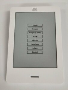 【和の美】 楽天　Kobo Touch　Rakuten　電子書籍リーダー　稼働品　MicroSD 8GB つき　専用カバー　収納バッグ　ACアダプタ　ブックリーダ