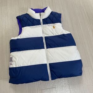 POLO RALPH LAUREN ポロラルフローレン リバーシブル ダウンベスト キッズ ジュニア 150 美品