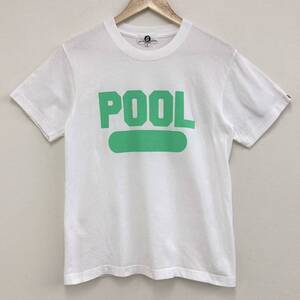 レア 限定 GOODENOUGH × THE POOL AOYAMA カレッジ Tシャツ ホワイト Sサイズ グッドイナフ 藤原ヒロシ GDEH プール青山 archive 3060199