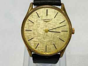 kmf01▼LONGINESロンジン 文字盤ゴールド 847 SWISS 4139 手巻き 腕時計 未稼働品▼