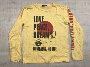 ビームス ボーイ BEAMS BOY アメカジ サーフ THE ENDLESS SUMMER エンドレスサマー 長袖Tシャツ ロンT カットソー レディース 黄色