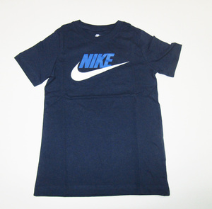 NIKE ナイキ AR5252 ランニング ジョギング ジュニア コットン Tシャツ ネイビー 140