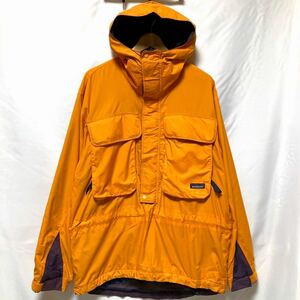 90s patagonia skanorak 雪なしタグ パタゴニア ナイロン プルオーバー ジャケット アノラック フィッシング スカノラック 94年 マンゴー M