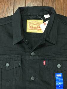 新品 リーバイス Ｌｅｖｉ’ｓ ７２３３４－０１４４ デニム トラッカー ジャケット Ｌ 黒 ブラック ４ポケット ジージャン 大き目