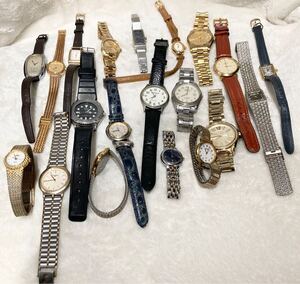 1円スタート　ジャンク時計まとめ　 CITIZEN MICHAELKORS Paul Smith 含む クォーツ 手巻き 腕時計 0108a