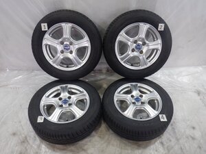 ☆タイヤ 24年製 バリ山☆175/65R14 Toyo TRANPATH mpZ☆ 4H 100 5.5J +45 14インチ 社外品 FEID アルミホイール付 4本