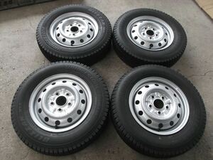 ★大特価！ボンゴ純正スチール　4.5J×14　IS50　114.3/5H　165/80R14　97/95　スタッドレス付！ボンゴ・バネット等【B-829】